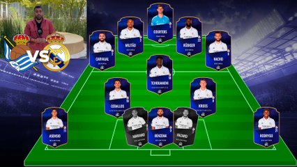 Alineación del Real Madrid contra la Real Sociedad