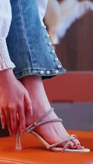 Two ways to wear sandals #sandals #beauty #shoes #women #highheels #foryou