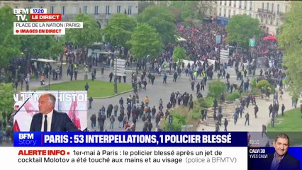Manifestation du 1er-Mai: 53 personnes interpellées à Paris, 180 sur l'ensemble du territoire