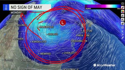 May off to a wet and cool start in the Northeast