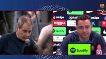 Preguntan a Xavi con quién va en la final de Copa y vean cómo se recreó en la respuesta