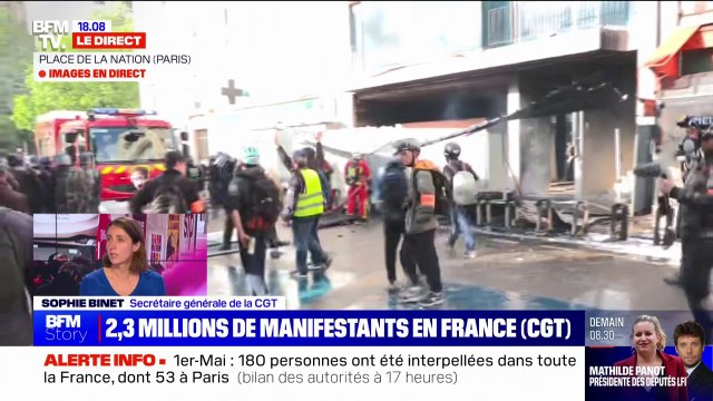 Manifestations du 1er-Mai: Sophie Binet, secrétaire générale de la CGT, salue une journée de mobilisation exceptionnelle