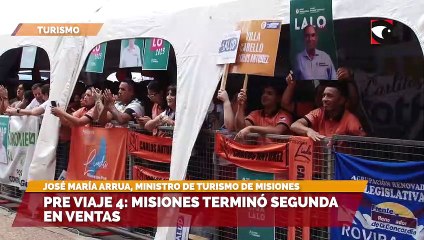Pre viaje 4: Misiones terminó segunda en ventas