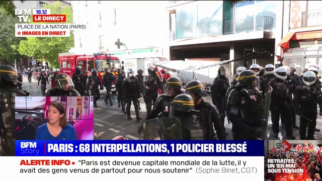 Sophie Binet (CGT): l'intersyndicale décidera demain matin des suites de la mobilisation contre la réforme des retraites