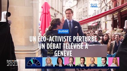 Suisse : un militant écologiste s'invite dans une émission de télé