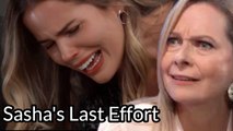 General Hospital Shocking Spoilers Sasha makes a big mistake, rejecting Carly to lose Deception