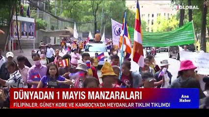 Dünyadan 1 Mayıs manzaraları... Küba'da buruk geçti