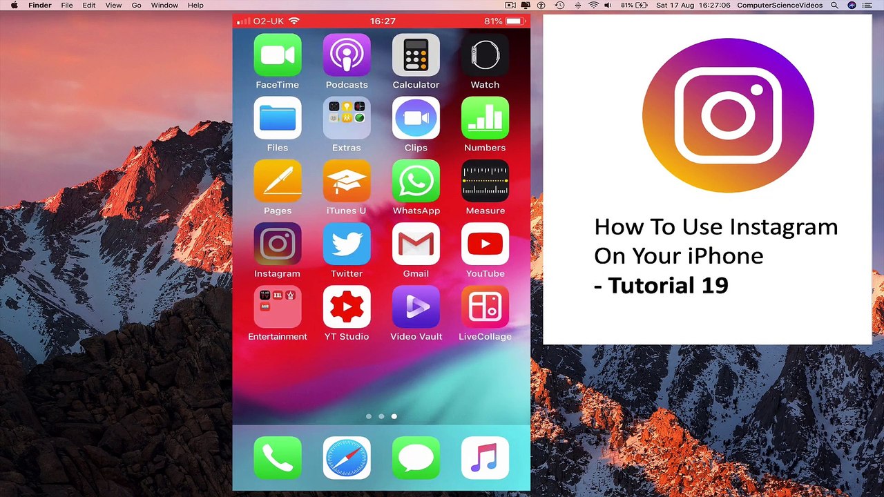 How to USE Instagram on iPhone - Send a Photo Via Direct Message (DM ...