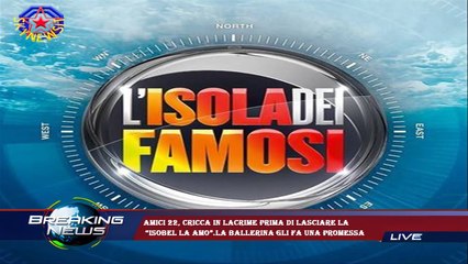 Amici 22, Cricca in lacrime prima di lasciare la  “Isobel la amo”.La ballerina gli fa una promessa