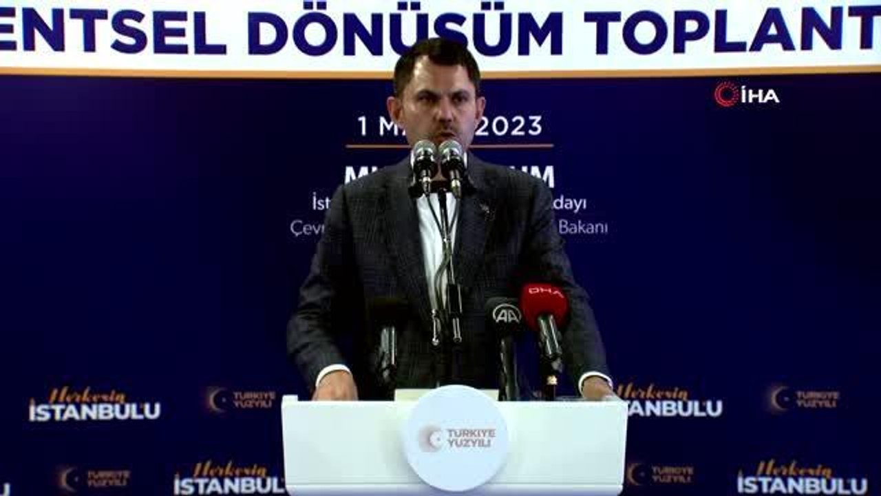 Bakan Kurum: "2 yıl içerisinde bu inşaatları bitirip tamamlayıp teslim edecek"