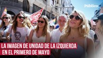 La clase trabajadora desborda las calles el 1 de mayo mientras la izquierda ofrece una imagen de unidad