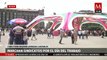 Miles protestan en el Zócalo de CdMx por el Día del Trabajo