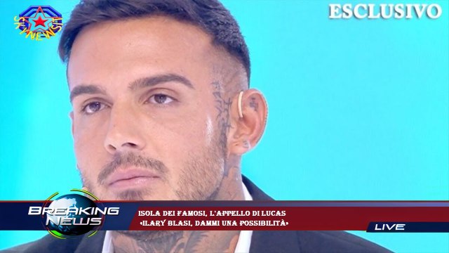 Isola dei famosi, l'appello di Lucas «Ilary Blasi, dammi una possibilità»