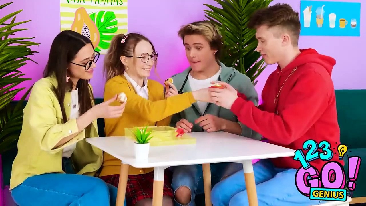 TYPES OF STUDENTS -- RICH VS BROKE HACKS How to Be COOL at School by 123GO Genius