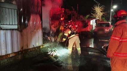 창고용 컨테이너 불..."담뱃불에서 시작 추정" / YTN