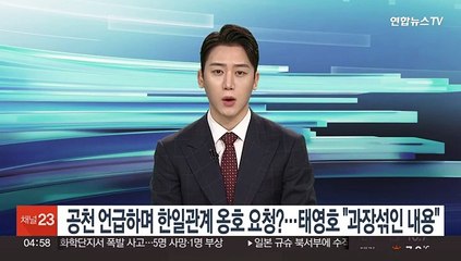 공천 언급하며 한일관계 옹호 요청?…태영호 "과장섞인 내용"