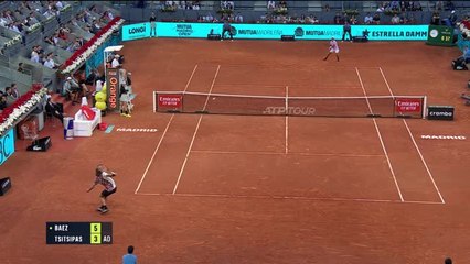 Madrid - Tsitsipas vainqueur d'un beau combat face à Baez