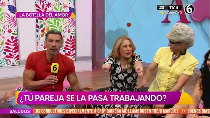 Cachan a conductora de 'VivalaviMx' detrás de cámaras con invitado