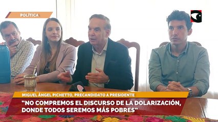 Miguel Ángel Pichetto se opuso rotundamente a la idea de dolarizar la economía argentina
