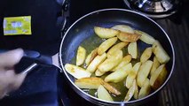 pan fried potato wedges recipe in hindi - पॅन फ्राइड पोटाटो वेड्जस रेसिपी इन हिन्दी