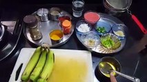 Kachcha Kela Masala Sabzi Recipe in Hindi - कच्चे केले की सब्जी