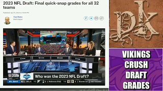 Vikings Crush 2023 ||NFL Draft||Robert smith Hilariuos Roasts Draft experts Over Mekhi blackmon pick