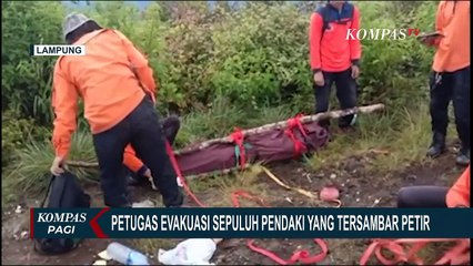 Sepuluh Pendaki Gunung Seminung Lampung Tersambar Petir, Satu Diantaranya Tewas
