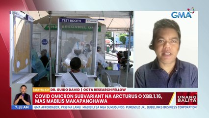 WHO, nagbabala laban sa COVID Omicron subvariant na Arcturus o XBB.1.16 | UB