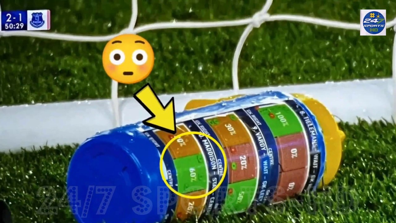 Jordan Pickford's WATER BOTTLE reveals how Everton goalkeeper planned to 'STAY' for any James Maddison penalties