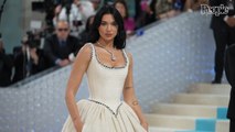 2023 Met Gala Co-Chair Dua Lipa Pays Tribute to Karl Lagerfeld in Classic Chanel Ball Gown on the Red Carpet