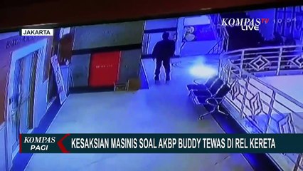 Masinis Sebut Lihat AKBP Buddy Jalan ke Rel Kereta Sebelum Tertabrak