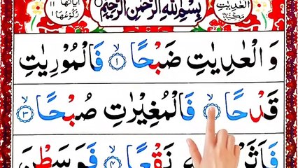 Surah Al Adiyat full with HD Arabic Text _ Surah Al Adiyat Panipatti _ Surah Adiyat_ Adiyat Surah 5x (1)