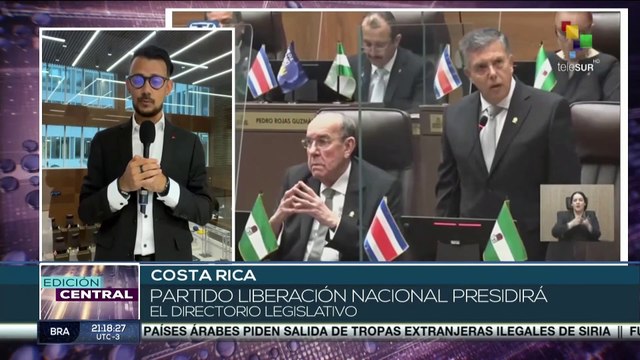 Diputado Rodrigo Arias fue reelecto como presidente del Directorio Legislativo de Costa Rica