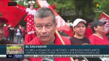 Miles de salvadoreños marcharon en jornada por el Día Internacional de los Trabajadores