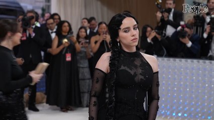 Billie Eilish Goes Gothic Glam in Sheer Lace Dress at 2023 Met Gala