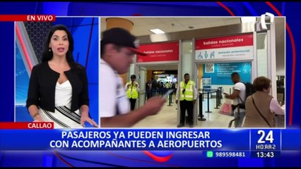 Pasajeros ya pueden ingresar con acompañantes a los aeropuertos
