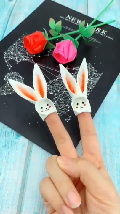 Fingers rabbits crafts 
