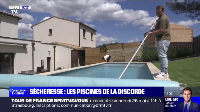 Sécheresse: les piscines seront-elles soumises à une règlementation plus stricte de l'eau?