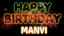 MANVI Happy Birthday Song – Happy Birthday MANVI - Happy Birthday Song - MANVI birthday song