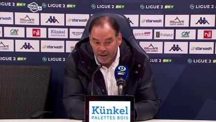 J33 Ligue 2 BKT : la réaction de Stéphane Moulin après SMCaen 1-2 Le Havre AC