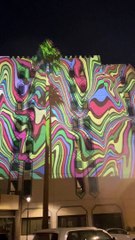 Still Image projection on The Sheraton Hotel