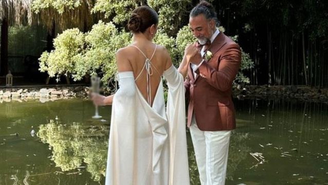 Ünlü oyuncu Selim Bayraktar sevgilisi Emel Karaköse ile evlendi! Gelinin güzelliği görenleri mest etti