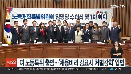 여 노동특위 출범…'채용비리 강요시 처벌강화' 입법 추진