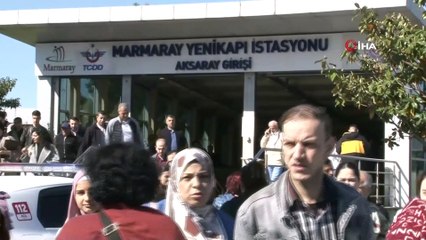RAYLARA ATLAYAN ŞAHIS HAYATINI KAYBETTİ