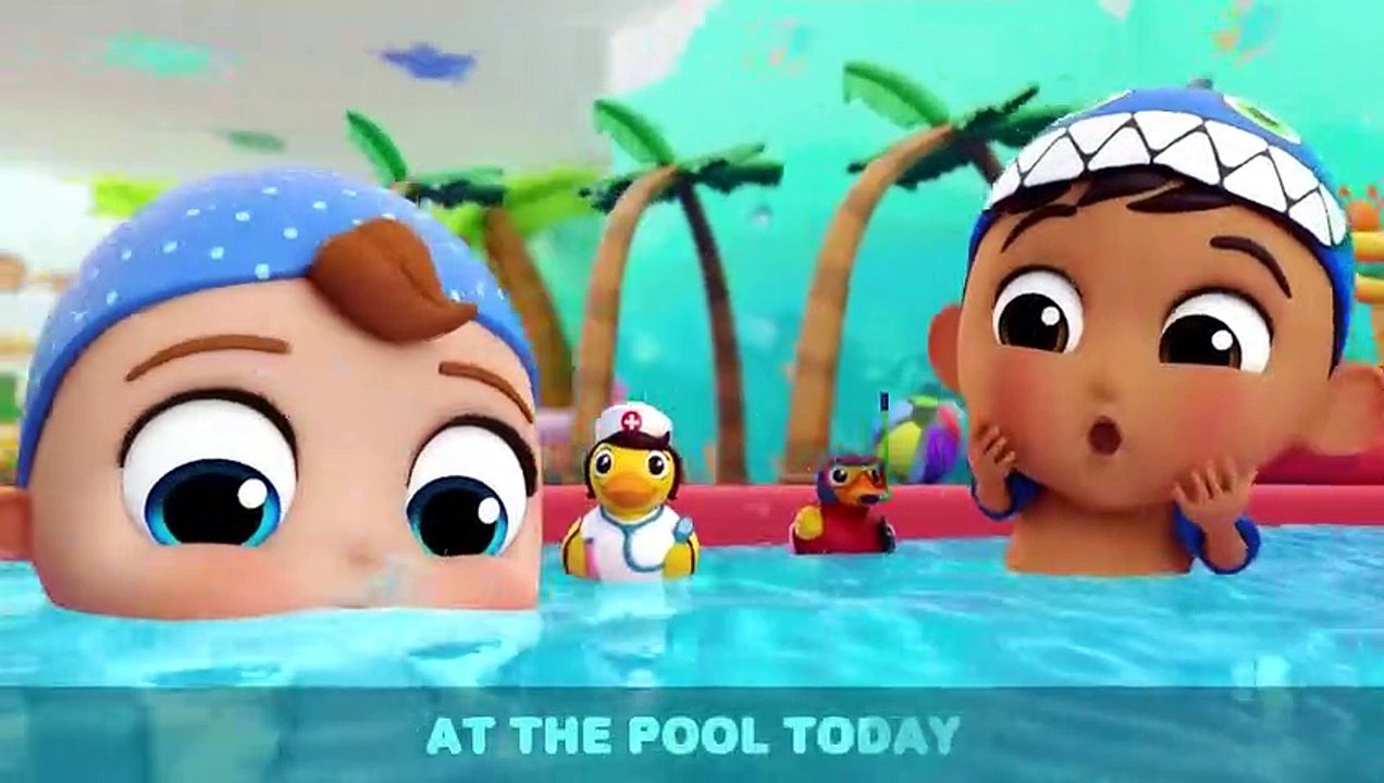 Play Nice at the Pool | Little Angel Kids Songs & Nursery Rhymes