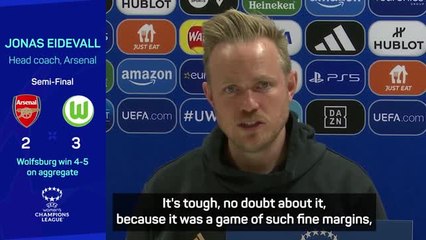 Arsenal 'allowed to hurt' after Champions League heartbreak - Eidevall