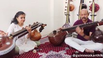 Note - Ragamalika - Sindhubhairavi - Mohana -  Hindolam - Shivaranjani - Veena Instrumental Music - Carnatic Music - Karthik Veena
