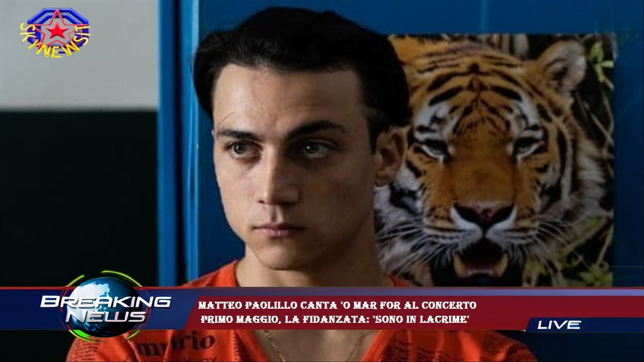 Matteo Paolillo canta 'O Mar For al Concerto  Primo Maggio, la fidanzata: 'Sono in lacrime'