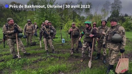 Près de Bakhmout, une unité envoyée creuser des tranchées interrompue par des tirs