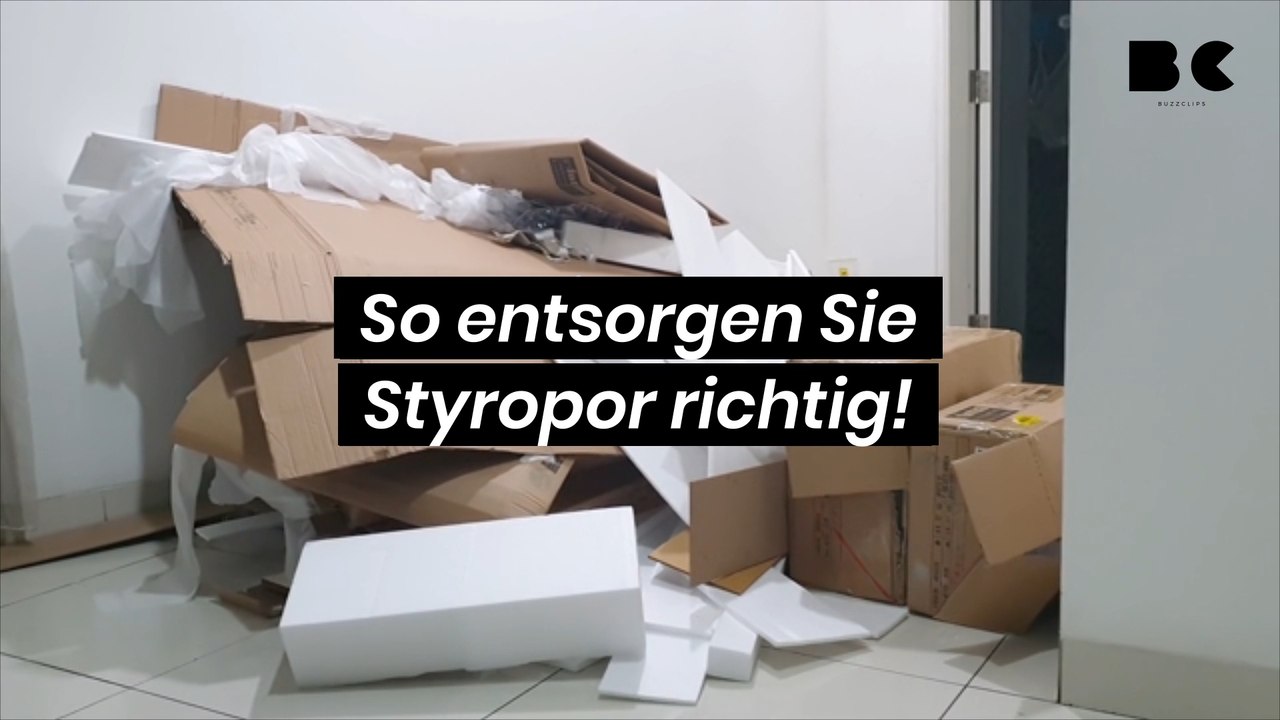 So entsorgen sie styropor richtig!